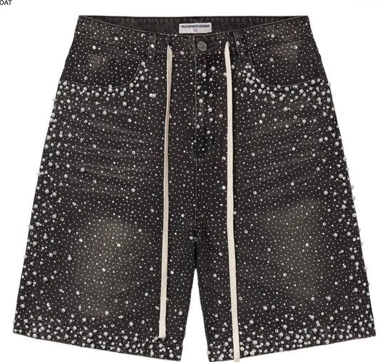 Vale Forever Rainstorm Mid Jorts (Black)