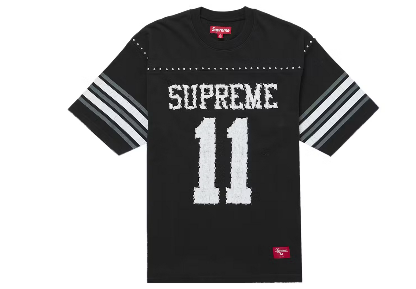 Supreme Studded S/S Football Top (Black)