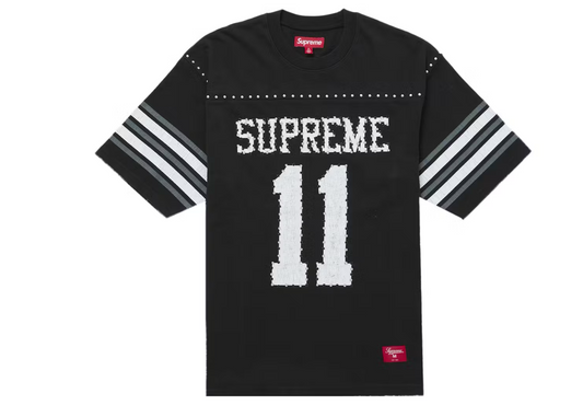 Supreme Studded S/S Football Top (Black)