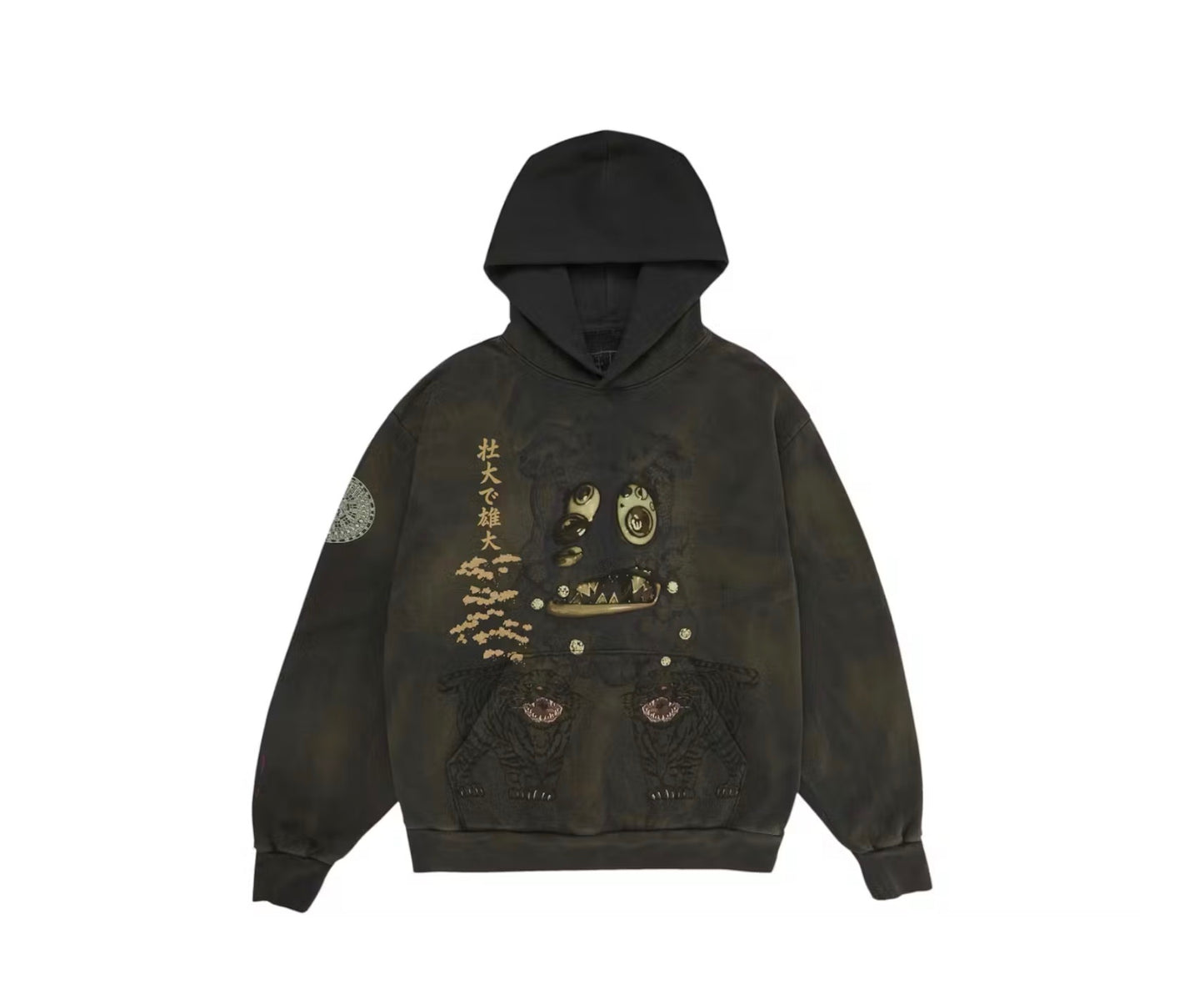 Travis Scott Cactus Jack x Takashi Murakami Hollow Hoodie Brown