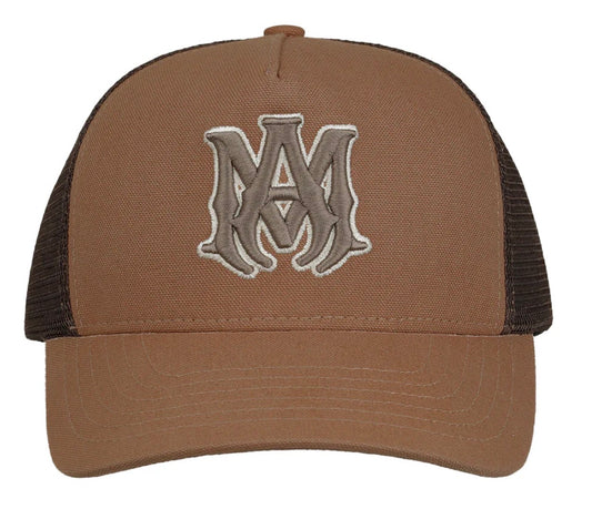 Amiri Ma Outline Trucker Hat Brown