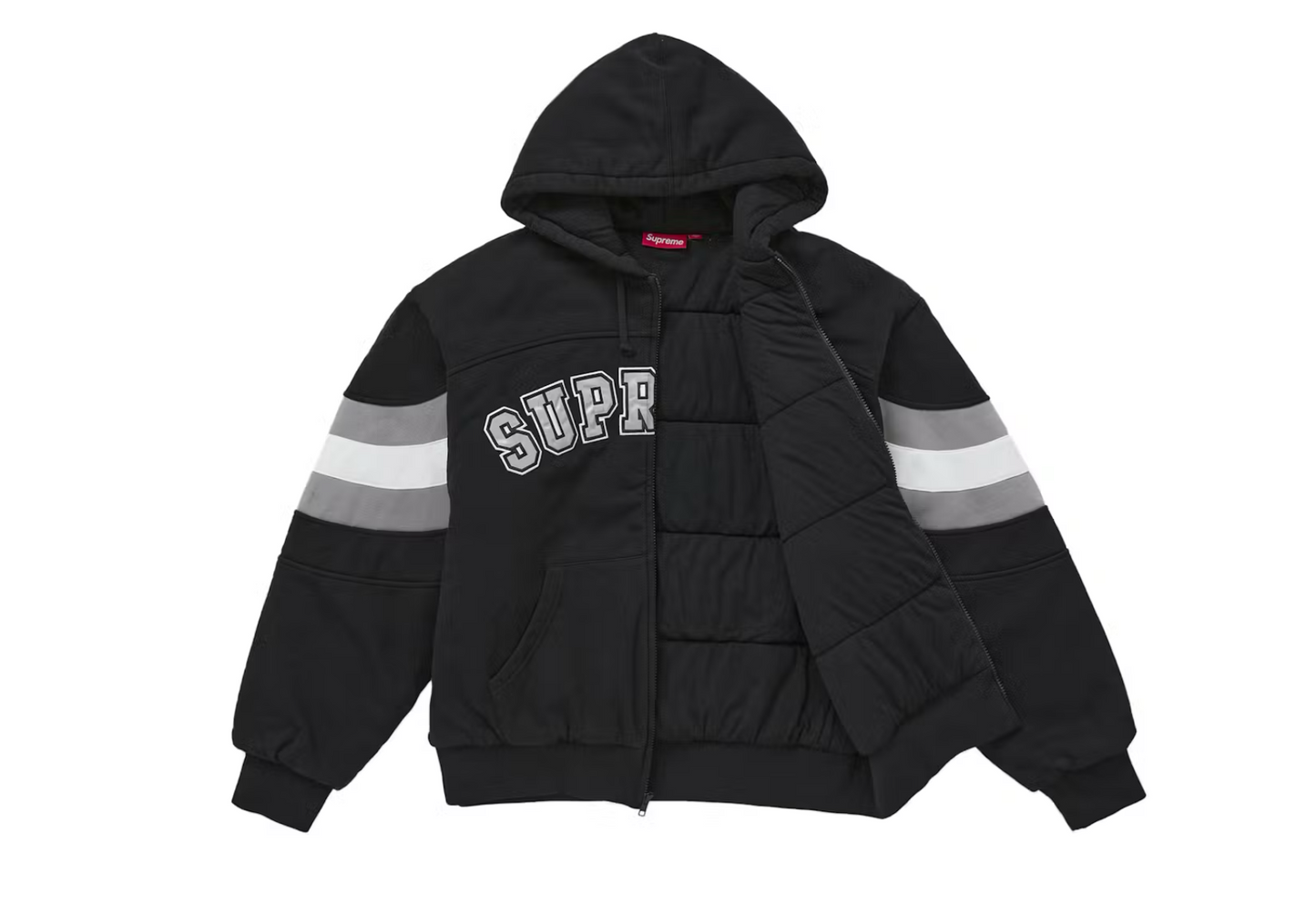 Supreme Filled Zip Up Hooded Sweatshirt