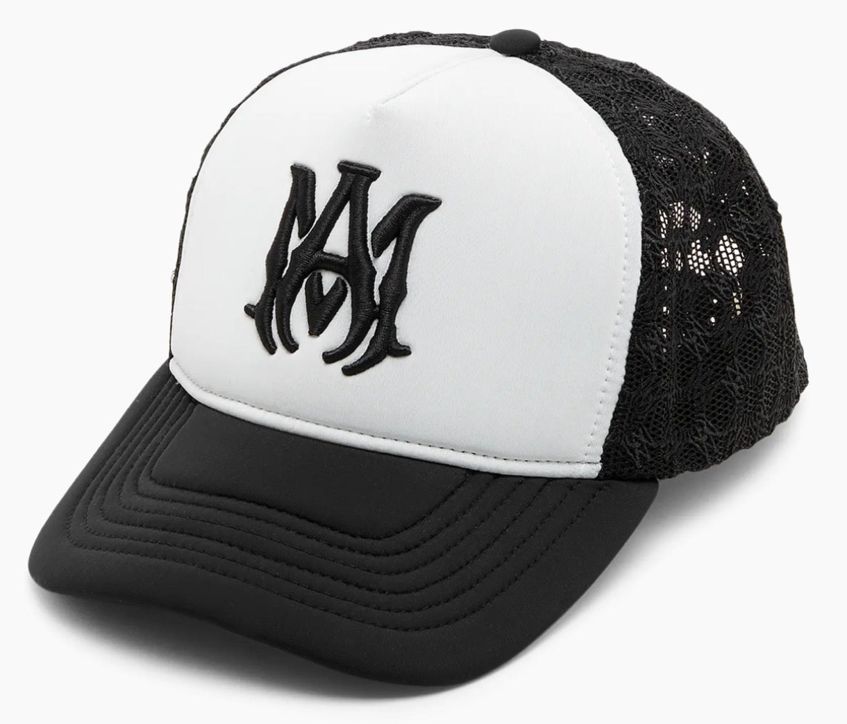 Amiri Two Tone Trucker Hat (Black)