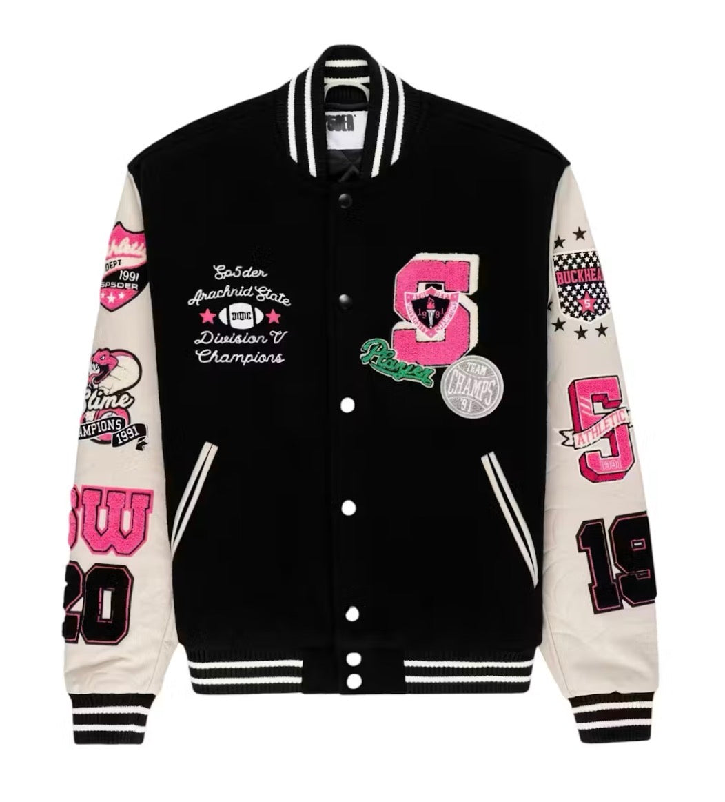 Sp5der Division 5 Varsity Jacket