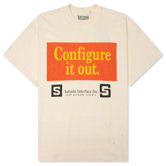 SATOSHI NAKAMOTO Configure Tee White