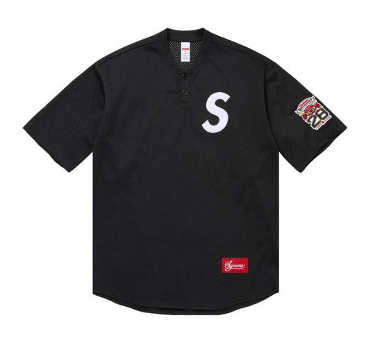 Supreme Shop S Logo Henley ‘Black Tokyo’