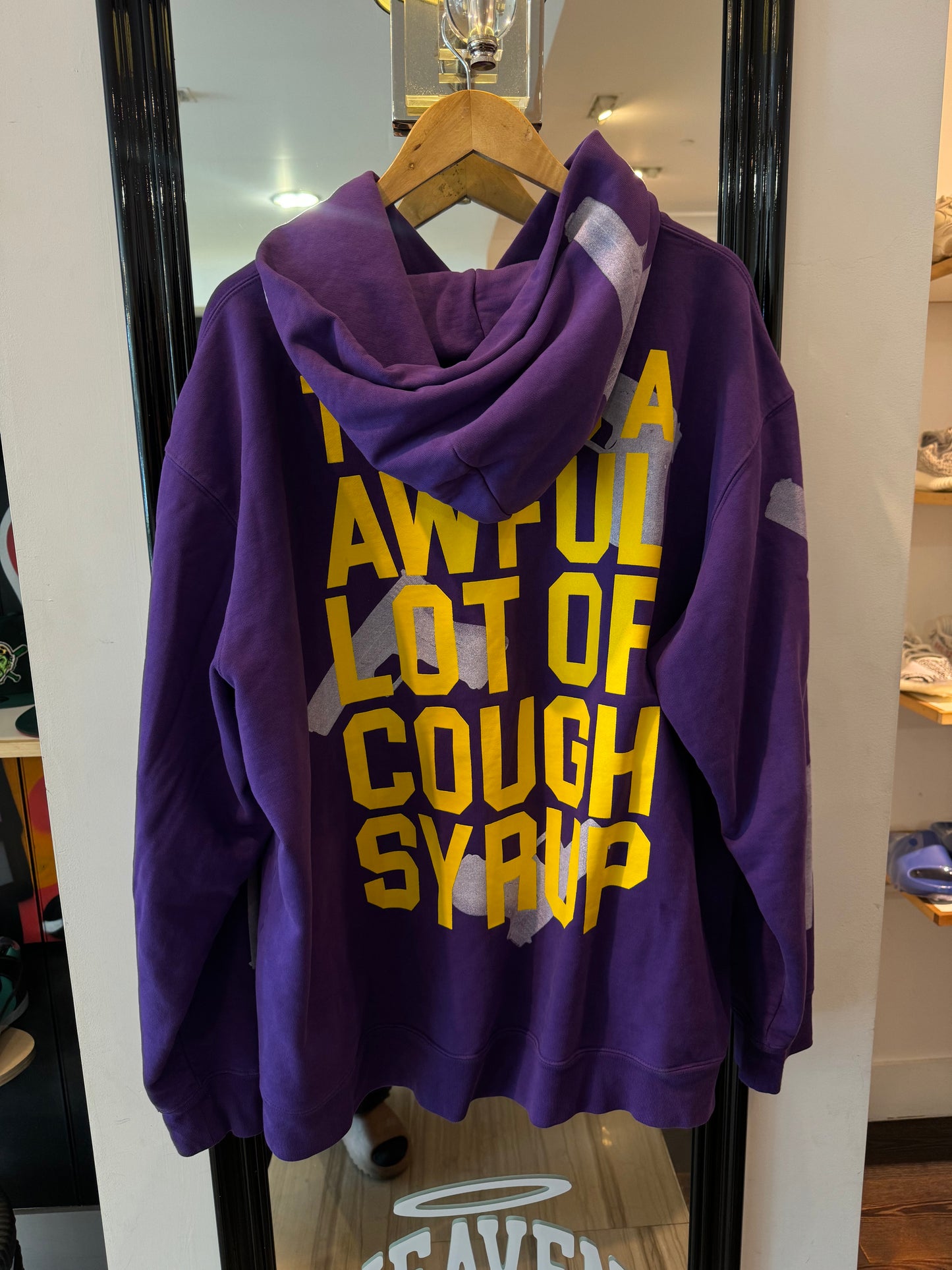 Preowned Awful lot of Cough Syrup Hoodie Purple GLOCK