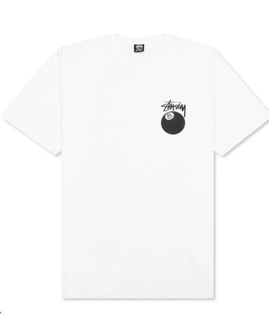 Stussy 8 Ball Pigment Dyed Tee (White)