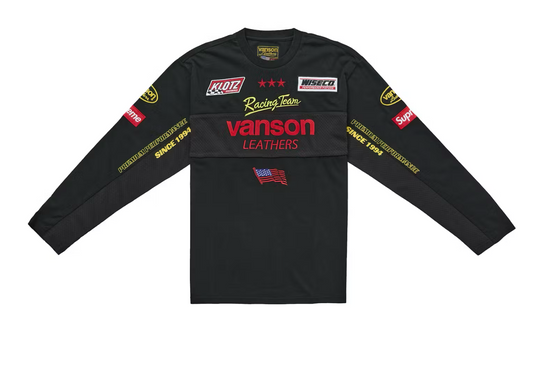 Supreme Vanson Leathers L/S Top (Black)