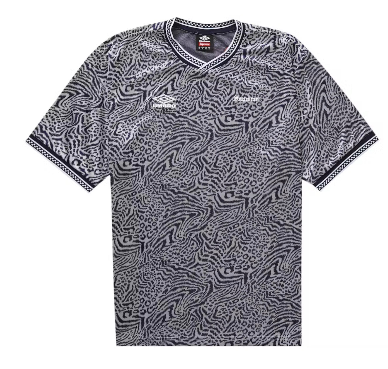 Supreme Umbro Jaquard Animal Print Soccer Jersey