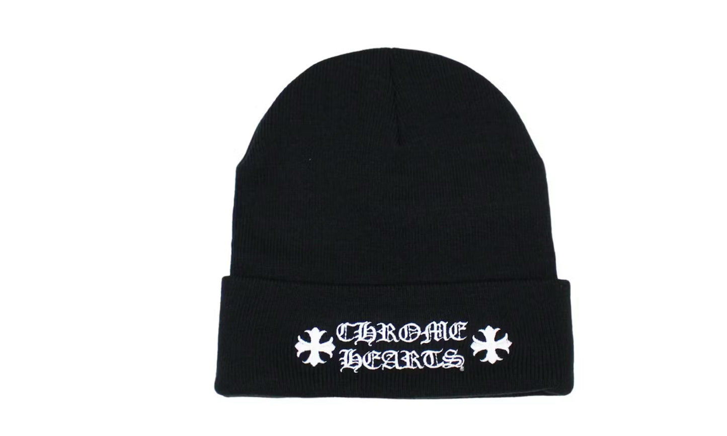 Chrome Hearts Beanie Black and White