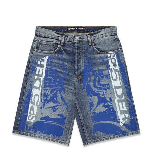 Sp5der Moto GT Denim Short Indigo