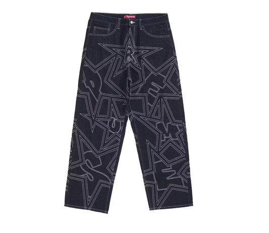 Supreme Stars Topstitch Baggy Jean