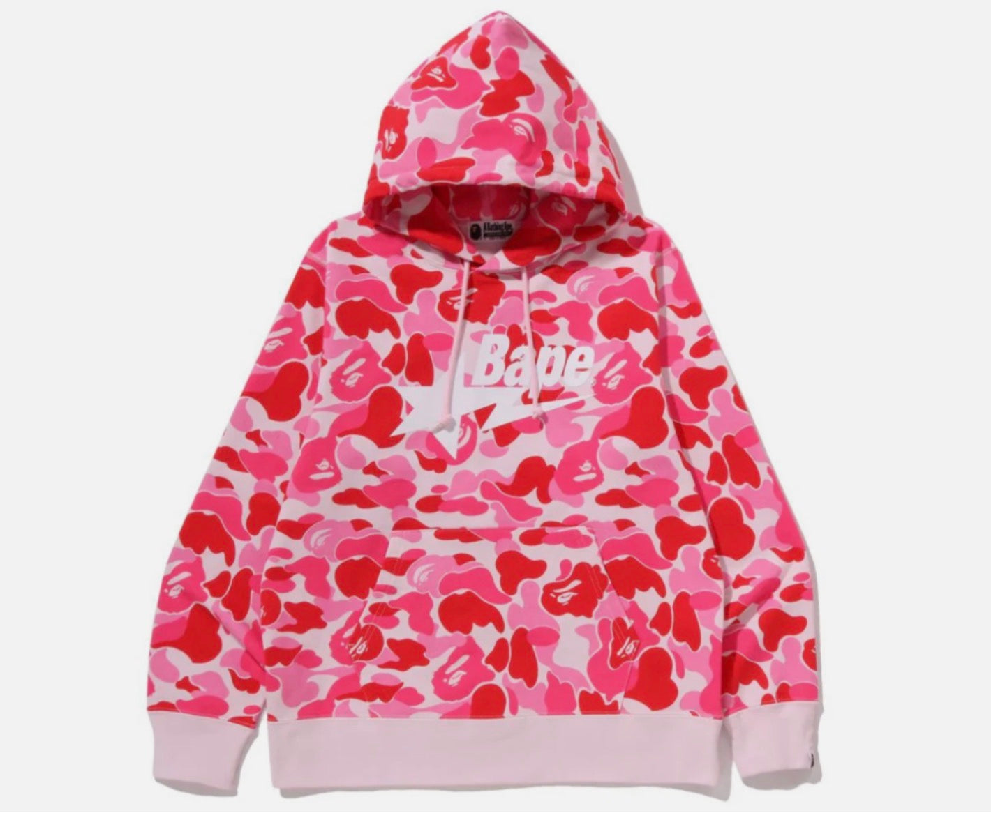 A Bathing Ape Sta ABC  Pink Camo Pullover Hoodie
