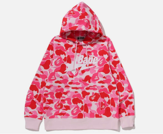 A Bathing Ape Sta ABC  Pink Camo Pullover Hoodie