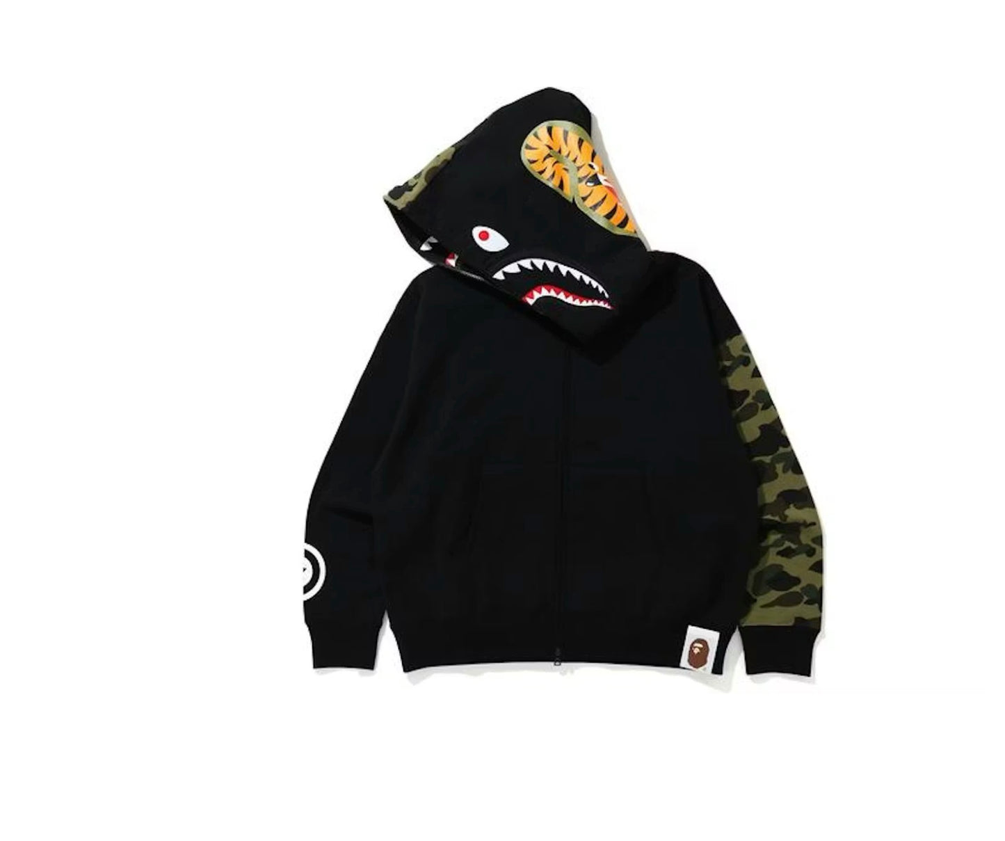 BAPE Giant Shark Full Zip Hoodie “Black”