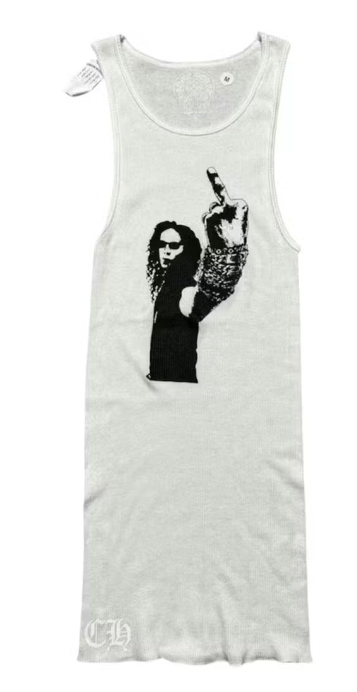 Chrome Hearts Richard Stark Middle Finger Tank Top
