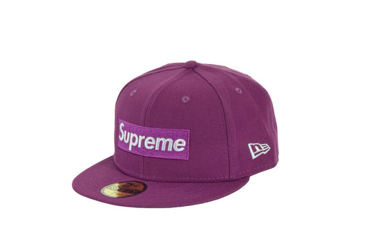 Supreme No Comp Box Logo New Era Hat Purple