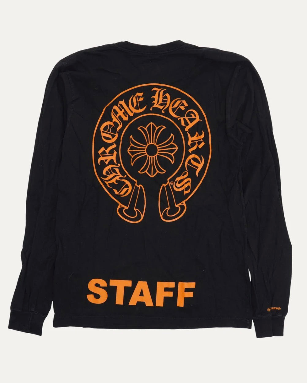 Chrome Hearts Horseshoe Logo Staff L/S (Orange)