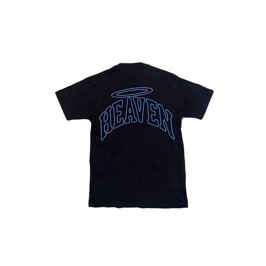 VIRGEN DE GUADALUPE/ARC LOGO TEE (BLACK/BLUE)