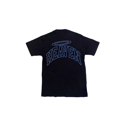 VIRGEN DE GUADALUPE/ARC LOGO TEE (BLACK/BLUE)