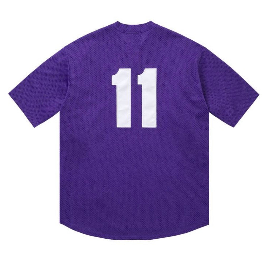 Supreme Shop S Logo Henley ‘Purple Los Angeles’