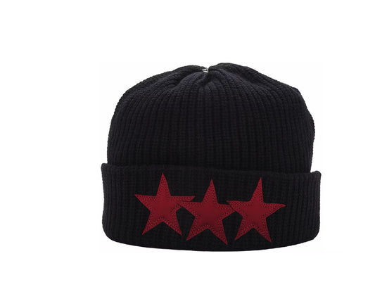 Chrome Hearts Cashmere Triple Star Beanie