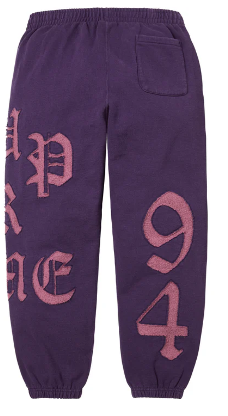 Supreme Cut Out SweatPant (Purple)