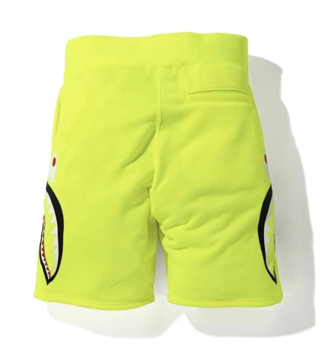 Bathing Ape Neon Shark  Sweat Shorts