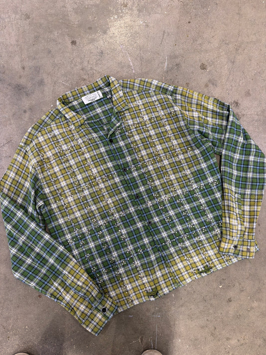 Vale Rhinestone Flannel Green