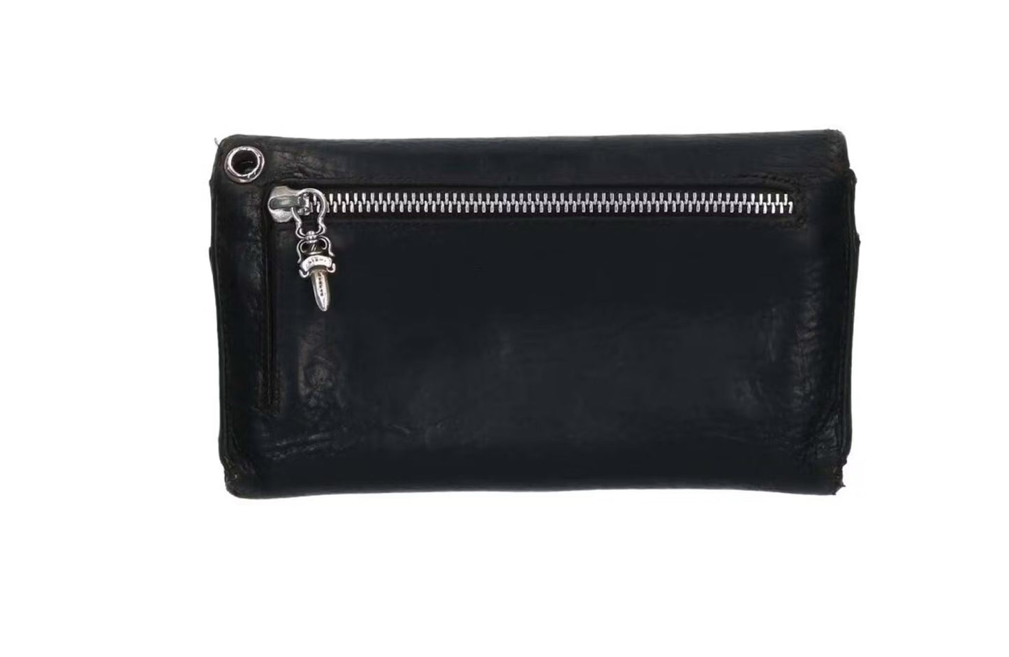 Chrome Hearts Cross Ball Button Leather Wallet