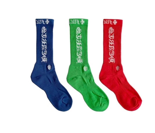 Chrome Hearts CH Logo Socks (3 Pack)