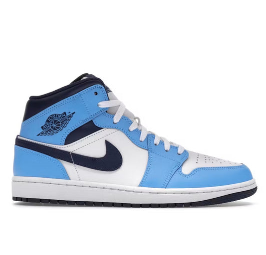 Jordan 1 Mid University Blue Midnight Navy