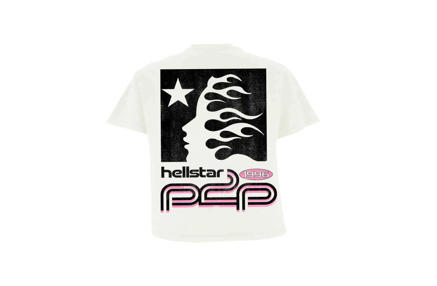 Hellstar Sports Logo Tee White/Pink