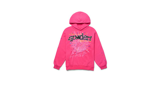 Sp5der Pink Hoodie V2