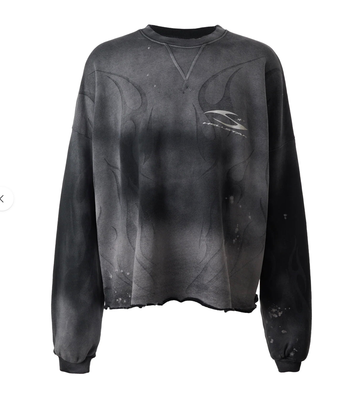 Hellstar Burned Tribal Crewneck Black