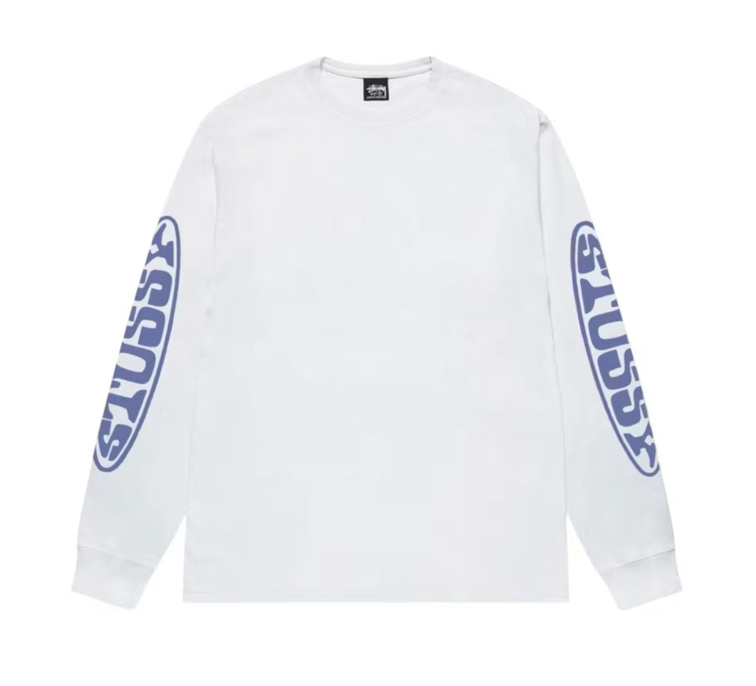 Stussy Pill L/S Tee White/Purple