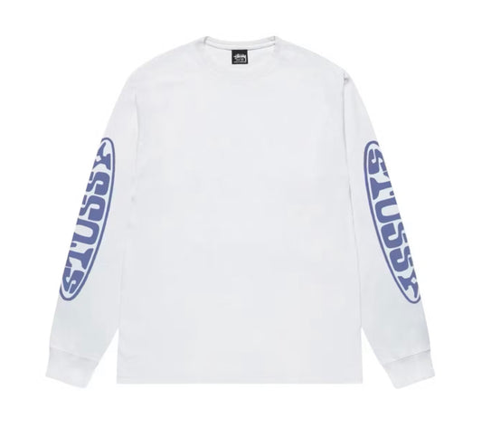 Stussy Pill L/S Tee White/Purple