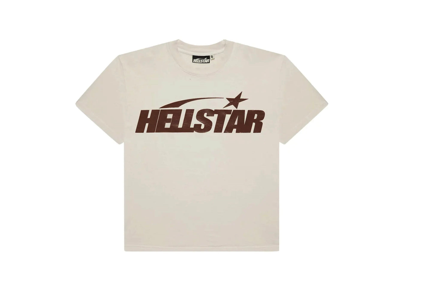 Hellstar Classic Tee White/Brown (Regular Print)