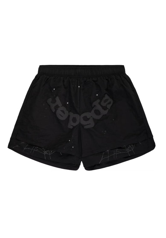 Sp5der OG WEB Double Layer Shorts Black
