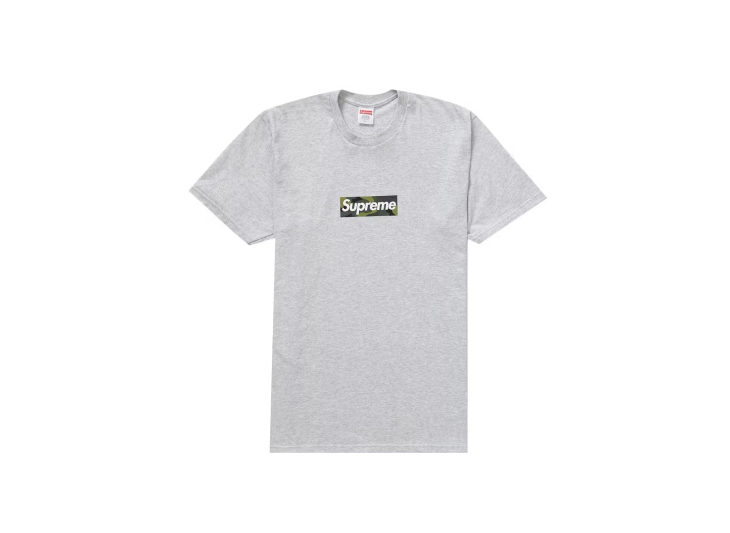 Supreme Box Logo Tee Camo Grey