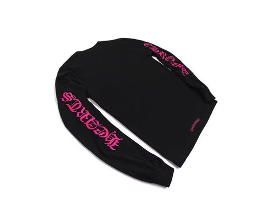 Chrome Hearts Black Hot Pink Pocket L/S
