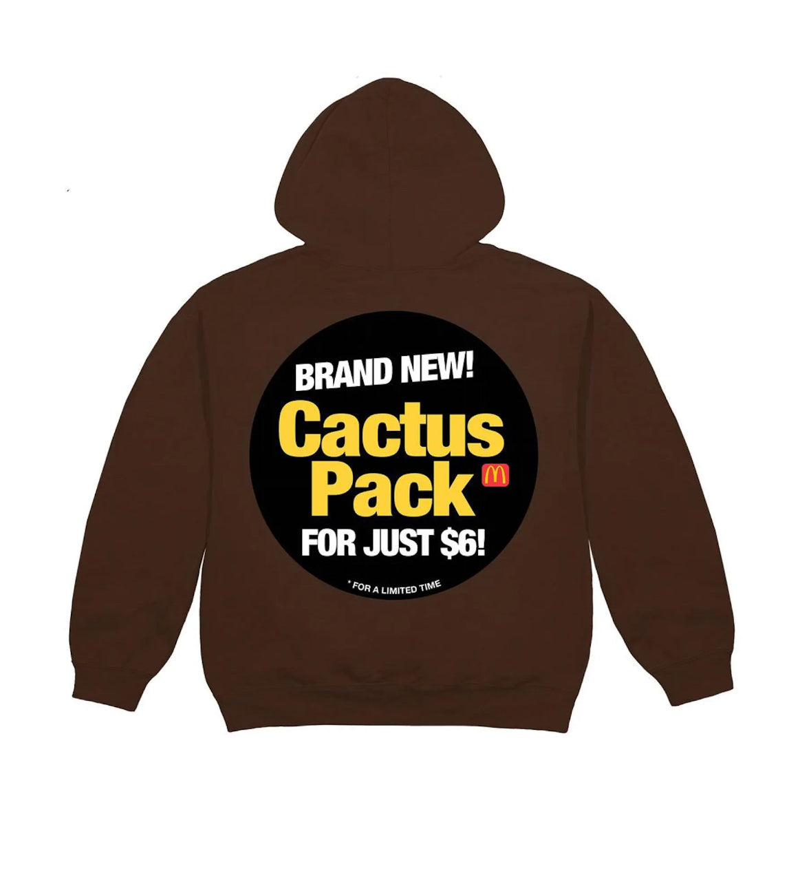 Travis Scott X McDonald’s Cactus Jack Sticker Hoodie Brown