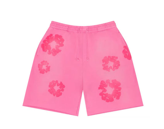 Denim Tears Mono Cotton Wreath Sweatshorts Pink