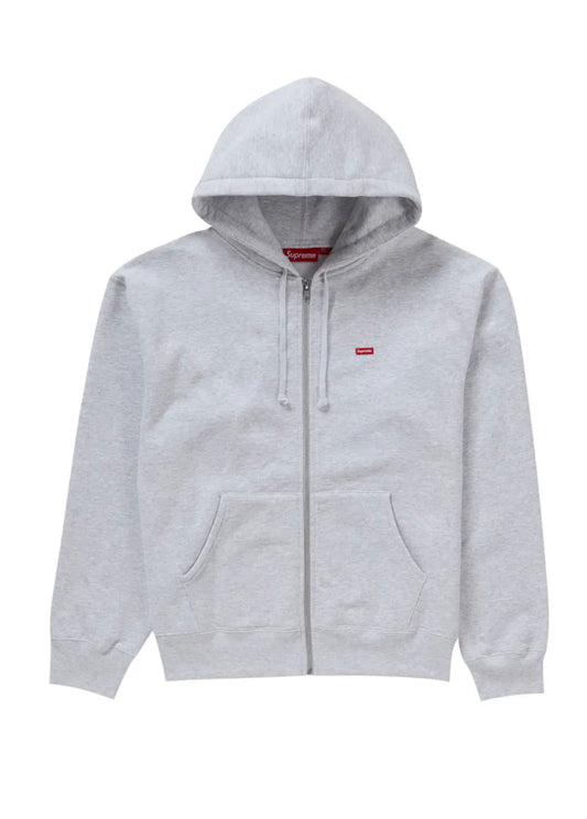 Supreme Small Box Zip Up Hoodie Grey