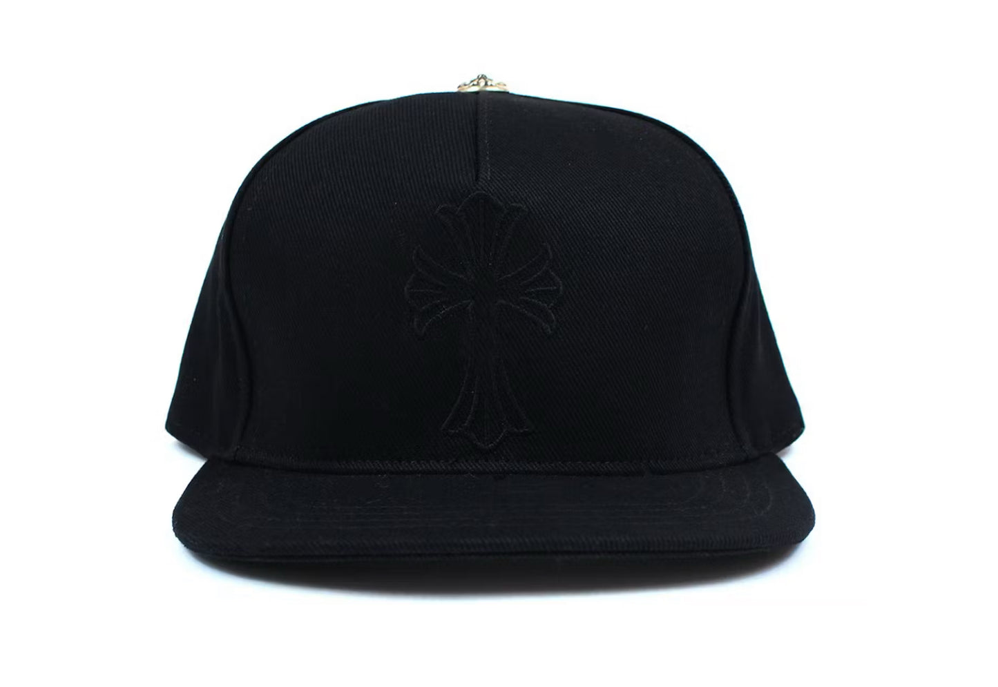 Chrome Hearts Cross Waxed Denim Baseball Hat