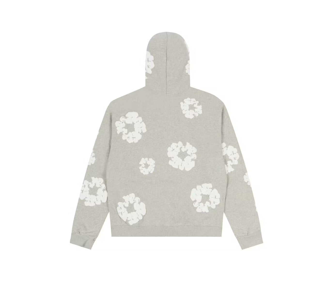 Denim Tears Wreath Zip Up Hoodie Grey