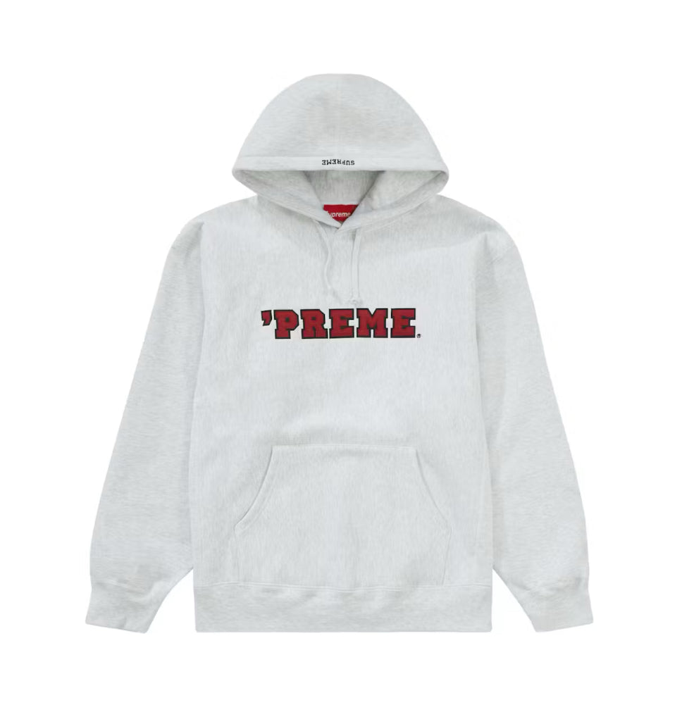 Supreme Preme Hoodie Ash Grey
