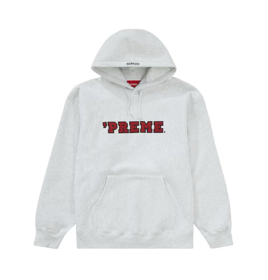 Supreme Preme Hoodie Ash Grey