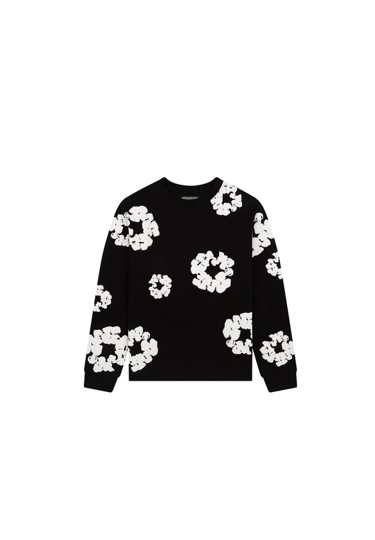 Denim Tears Cotton Wreath Long Sleeve Black